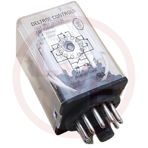 RELAY 120VAC 10A 3PDT 11PIN OCTAL PLUG GENERAL PURPOSE RELAY