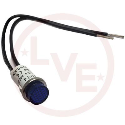 INDICATOR 125V BLUE NEON 6" WIRE LEADS