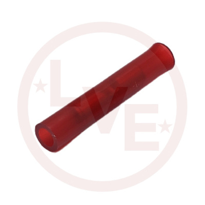 TERMINAL BUTT SPLICE 22-18 AWG INSULATED RED NYLON
