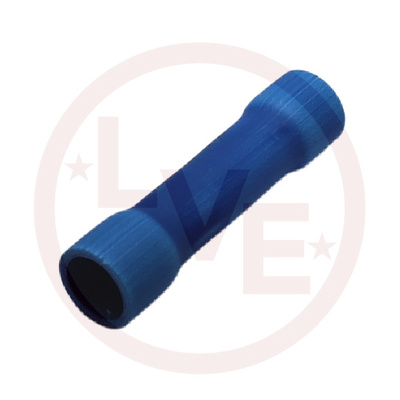 TERMINAL BUTT SPLICE 16-14 AWG INSULATED BLUE PVC
