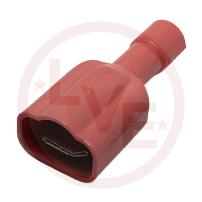 TERMINAL QDC MALE 22-18 AWG .250 X.032 FULLY INSULATED RED
