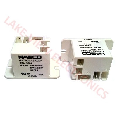 RELAY 24VAC 40A SPST-NORMALLY OPEN SEALED QDC W/FLG MT  POWER RELAY