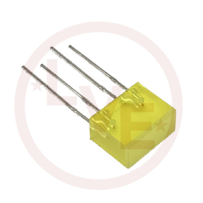 LED 8MMX5MM YELLOW FROSTED 590NM 20MA 2.5V