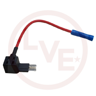 FUSE HOLDER IN-LINE W/BUTT SPLICE 15A-30A 58VDC