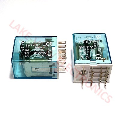 RELAY 110VDC 5A 4PDT PLUG IN POWER RELAY