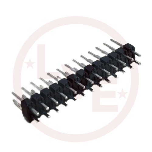 CONNECTOR HEADER 26 POS 2X13 THROUGH HOLE BREAKAWAY .100"P BLACK