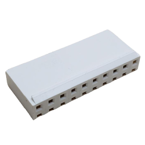 CONNECTOR HEADER RECEPTACLE 10 POS W/RAMP .156"P NATURAL