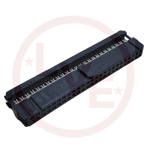 CONNECTOR HEADER 50 POS IDC SKT .100"P BLACK