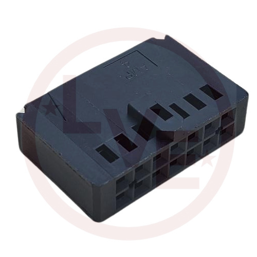 CONNECTOR HEADER 14 POS .100" RECEPTACLEP HOUSING BLACK