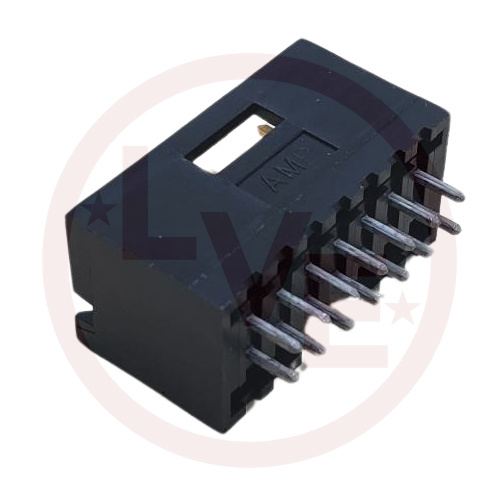 CONNECTOR HEADER 14 POS VERT .100"P 30AU BLACK