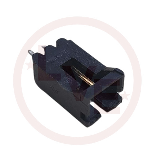 CONNECTOR HEADER 2 POS VERT .100"P 15AU BLACK