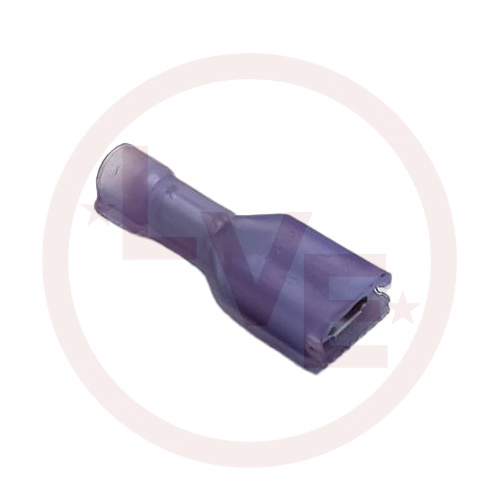 TERMINAL QDC FEMALE FULLY INSULATED 26-22 AWG .110X.020 VIOLET