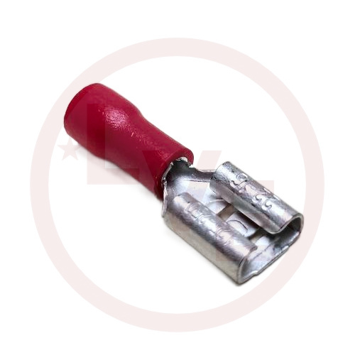 TERMINAL QDC 22-16AWG .250X.032 FEMALE PVC RED