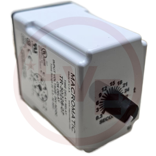 RELAY TIMER 24V 10A SPST 3-30 SEC ON DELAY 8-PIN OCTAL PLUG