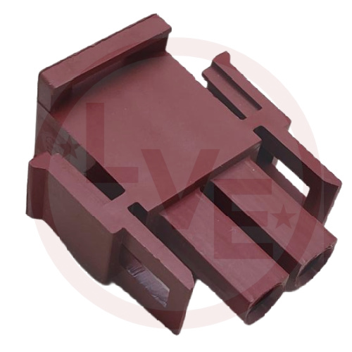 TE CONN 1-350777-1 CONNECTOR 2 POS PLUG UNIVERSAL MATE-N-LOK BROWN
