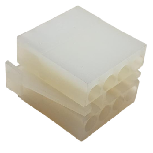 TE CONN 1-480283-0 CONNECTOR 8 POS PLUG COMMERCIAL MATE-N-LOK NATURAL .195"P