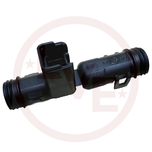 CONNECTOR BACKSHELL R/A BLACK FOR 2 POS DT SERIES