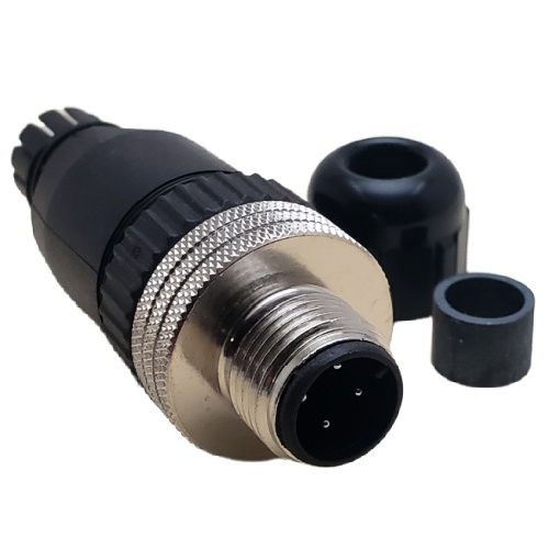 MOLEX 120071-0038 CONNECTOR 4 POS MICRO-CHANGE (M12) SINGLE KEYWAY WITH PG7 CABLE FITTING, STRAIGHT MALE