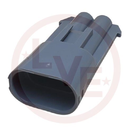 PACKARD 12084166 CONNECTOR 2 POS MALE METRI-PACK 280 SERIES GRAY