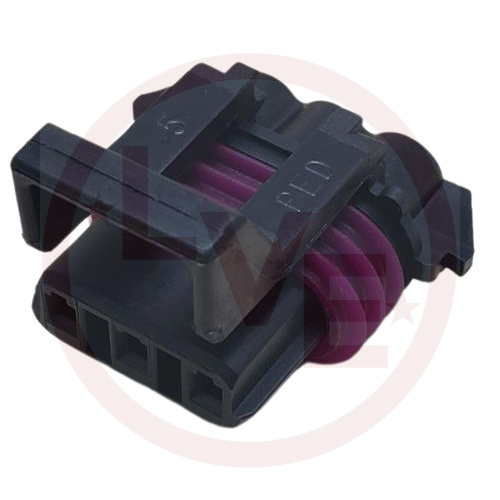 PACKARD 12110293 CONNECTOR 3 POS FEMALE METRI-PACK 150 SERIES BLACK ASM