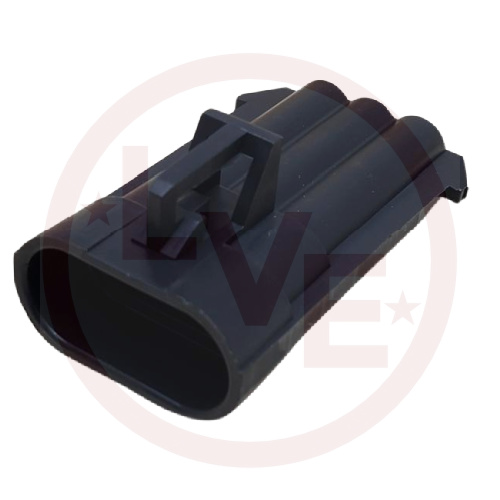 APTIV 12129615 CONNECTOR 3 POS MALE METRI-PACK 150 SERIES BLACK