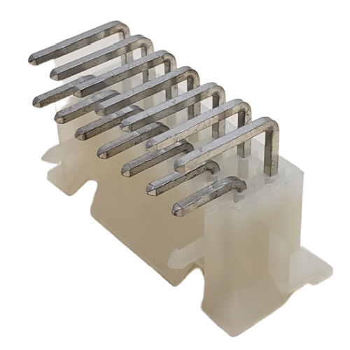 MOLEX 15-24-6140 CONNECTOR HEADER 14 POS MINI-FIT HEADER DUAL ROW, RIGHT ANGLE W/SNAP IN PLASTIC PEG