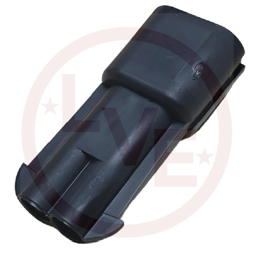 CONNECTOR 2 POS MALE METRI-PACK 280 SERIES BLACK