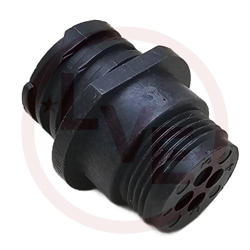 AMP 206430-2 CONNECTOR 4 POS RECEPTACLE HSG CPC (CIRCULAR PLASTIC) SIZE 11 BLACK