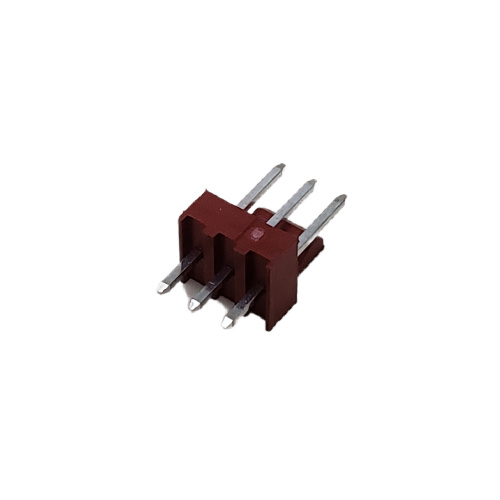 CONNECTOR SOLID HEADER 2 POS VERTICAL RED BODY .100P
