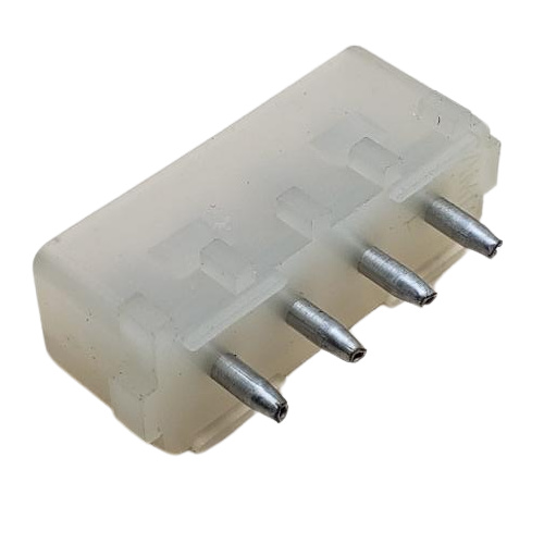 CONNECTOR HEADER 4 POS TIN PCB .200"P NATURAL