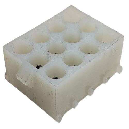 AMP 350433-1 CONNECTOR HEADER 12 POS THROUGH HOLE UNIVERSAL MATE-N-LOK .250"P NATURAL