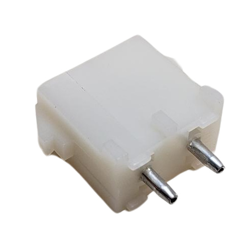 CONNECTOR HEADER 2 POS VERTICAL THROUGH HOLE .250"P TIN NATURAL