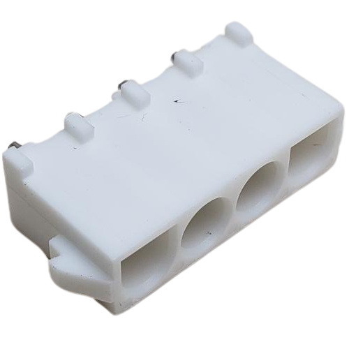 AMP 350792-1 CONNECTOR HEADER 4 POS THROUGH HOLE UNIVERSAL MATE-N-LOK .250"P WHITE