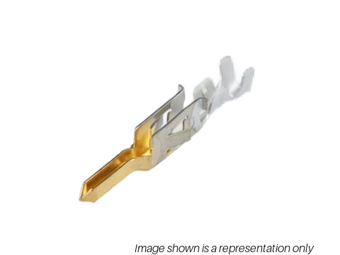 TERMINAL MALE PIN 22-18 AWG GOLD .165P