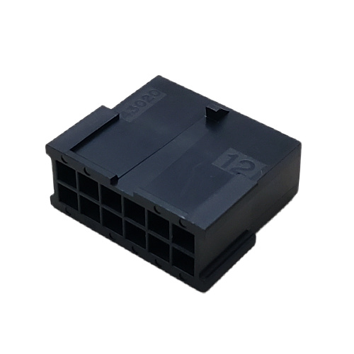 CONNECTOR HEADER 12 POS DUAL ROW MICRO-FIT 3.0 MALE PLUG HSG .118P