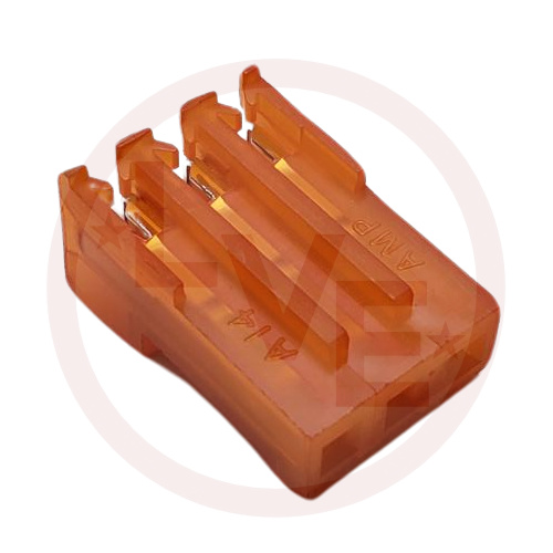AMP 640426-3 TERMINAL HEADER 3 POS RECEPTACLE 18 AWG .156"P MTA-156 ORANGE
