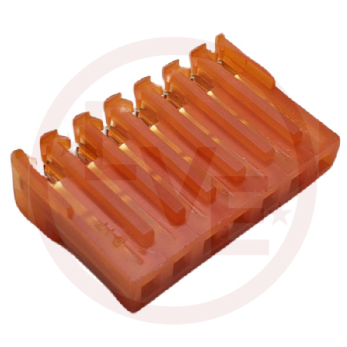 AMP 640426-7 TERMINAL HEADER 7 POS RECEPTACLE 18 AWG .156"P MTA-156 ORANGE