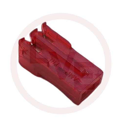AMP 640428-2 TERMINAL HEADER 2 POS RECEPTACLE 18 AWG .156"P MTA-156 RED