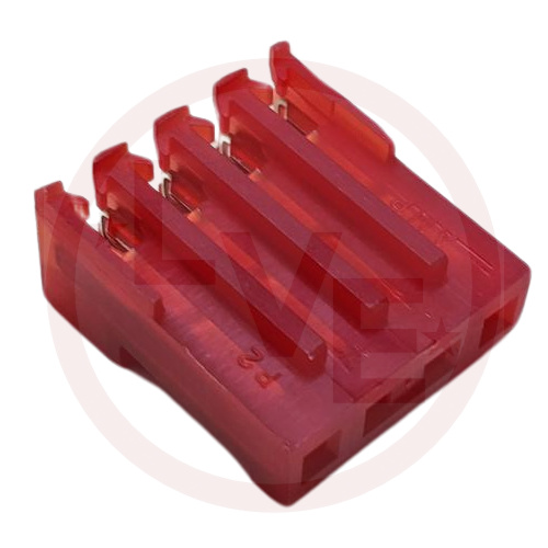 AMP 640428-4 TERMINAL HEADER 4 POS RECEPTACLE 18 AWG .156"P MTA-156 RED