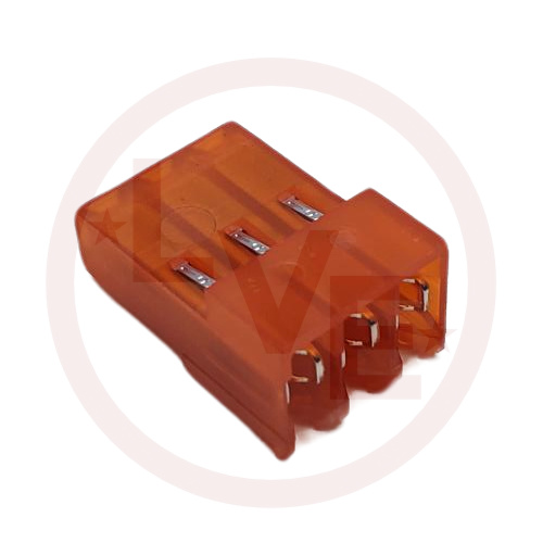 TERMINAL HEADER 3 POS RECEPTACLE 18 AWG .156"P MTA-156 ORANGE