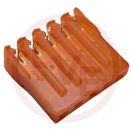 AMP 640431-5 TERMINAL HEADER 5 POS RECEPTACLE 18 AWG .156"P MTA-156 ORANGE