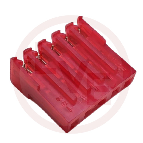 AMP 640433-5 TERMINAL HEADER 5 POS RECEPTACLE 22 AWG .156"P MTA-156 RED