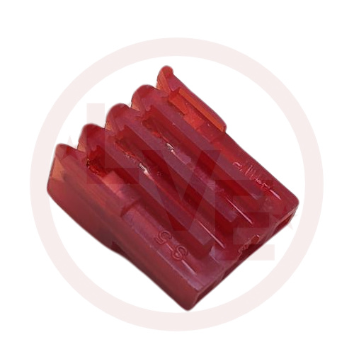 AMP 640440-4 TERMINAL HEADER 4 POS RECEPTACLE 22 AWG .100"P MTA-100 RED