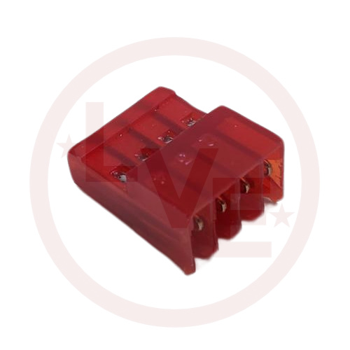 TERMINAL HEADER 4 POS RECEPTACLE 22 AWG .100"P MTA-100 RED