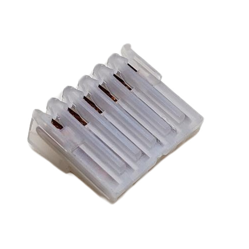 AMP 640441-6 TERMINAL HEADER 6 POS RECEPTACLE 24 AWG .100"P MTA-100 WHITE