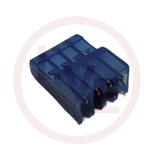 TERMINAL HEADER 4 POS RECEPTACLE 26 AWG .100"P MTA-100 BLUE