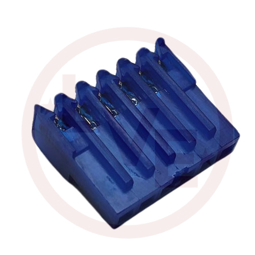 AMP 640442-6 TERMINAL HEADER 6 POS RECEPTACLE 26 AWG .100"P MTA-100 BLUE