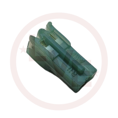 AMP 640443-2 TERMINAL HEADER 2 POS RECEPTACLE 28 AWG .100"P MTA-100 GREEN