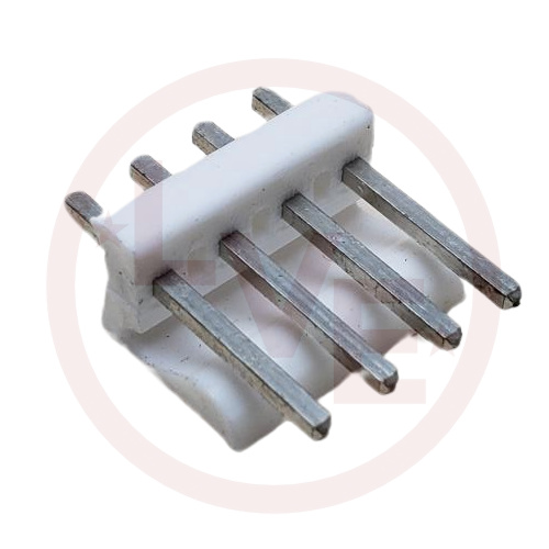 CONNECTOR HEADER 4 POS MALE VERTICAL THROUGH HOLE .156"P TIN NATURAL