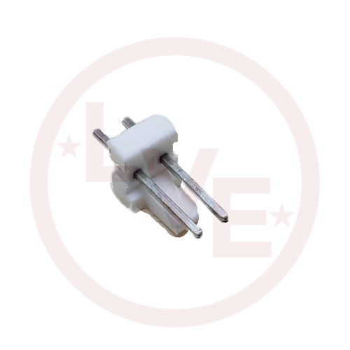 CONNECTOR HEADER 2 POS MALE VERTICAL THROUGH HOLE .100"P TIN NATURAL